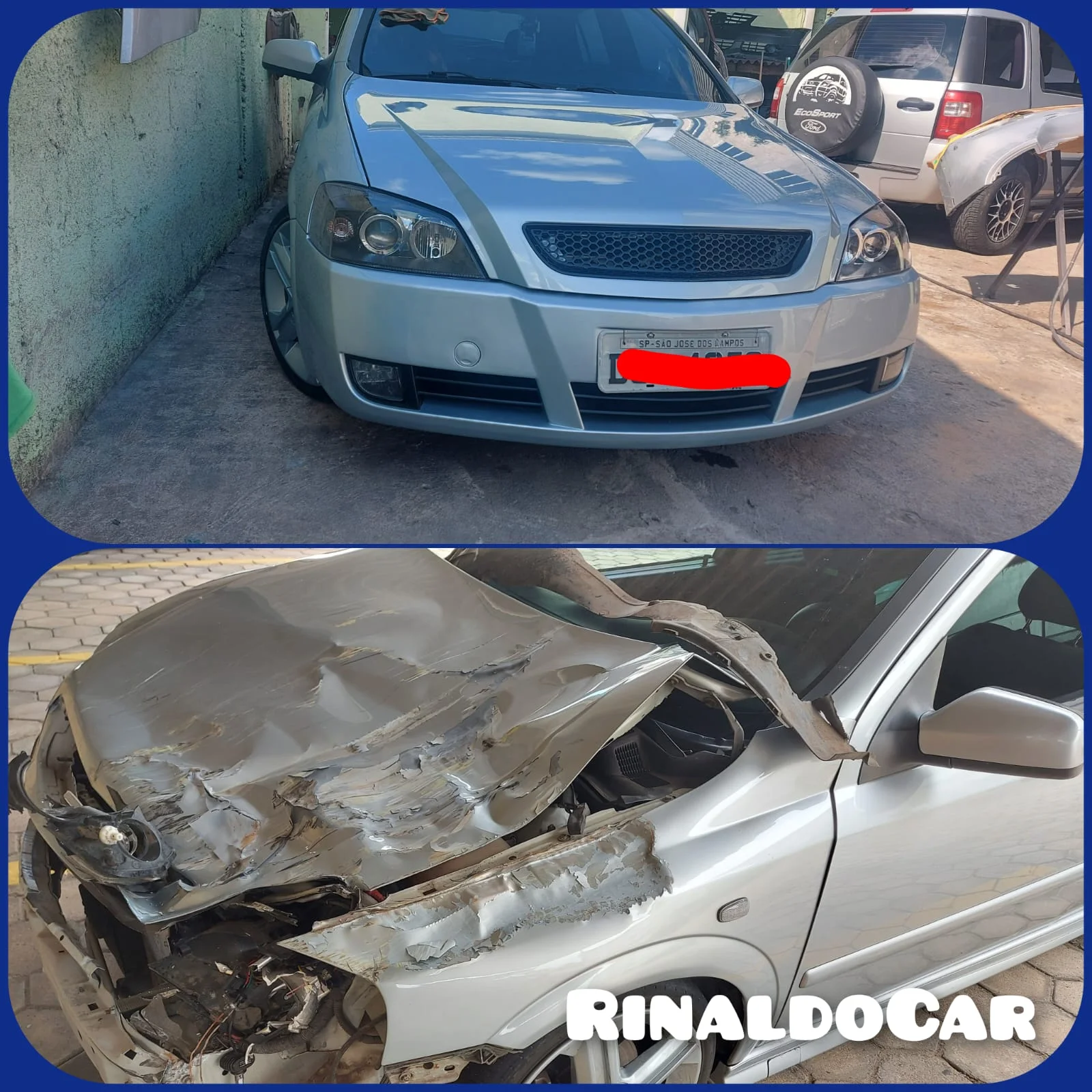 imagen de um carro reparado